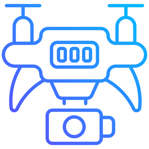 dron con cámara Generic gradient outline icono