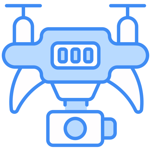 dron con cámara Generic color lineal-color icono