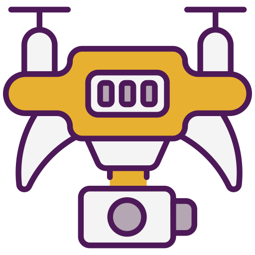 dron z kamerą Generic color lineal-color ikona