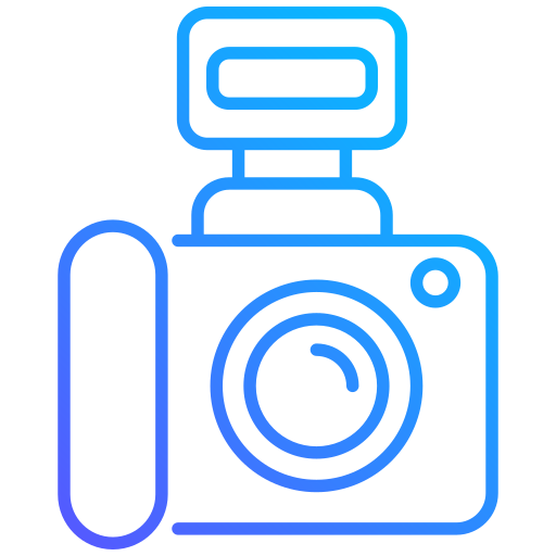 cámara fotográfica Generic gradient outline icono