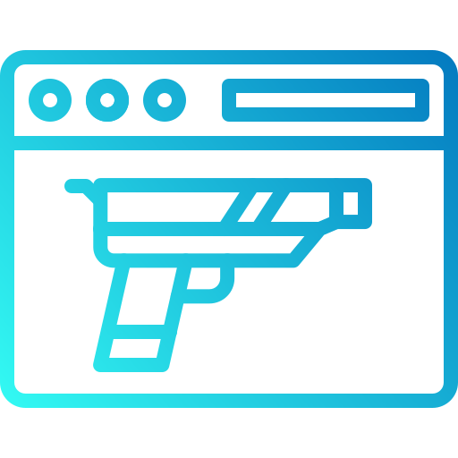 pistola Generic gradient outline icona