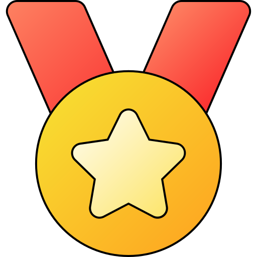 Medal Generic gradient lineal-color icon