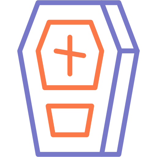 Coffin Generic black outline icon