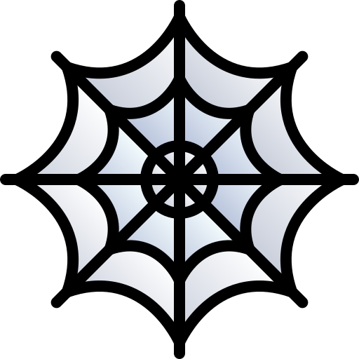 蜘蛛の巣 Generic gradient lineal-color icon