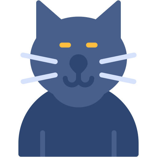 黒猫 Generic color fill icon