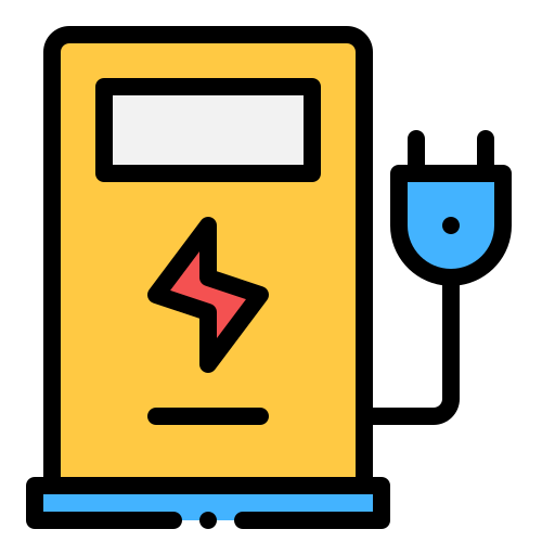 Electric station Generic color lineal-color icon