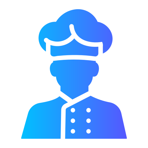 chef Generic gradient fill Icône
