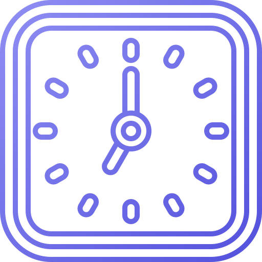 orologio Generic gradient outline icona