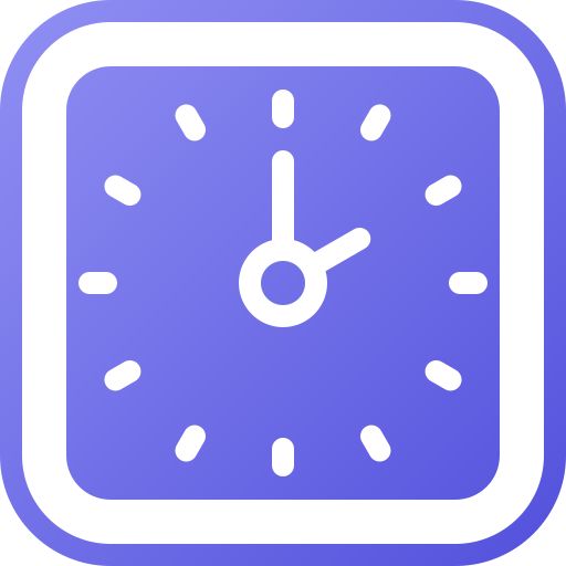 Clock Generic gradient fill icon