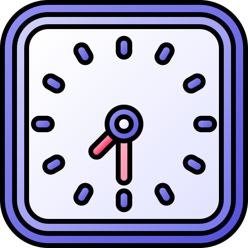 orologio Generic gradient lineal-color icona