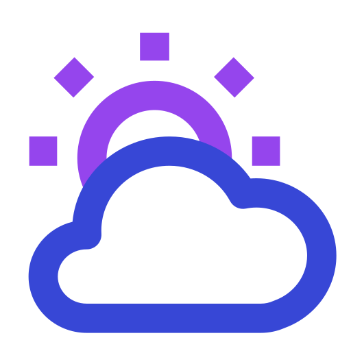 Cloudy Generic color outline icon