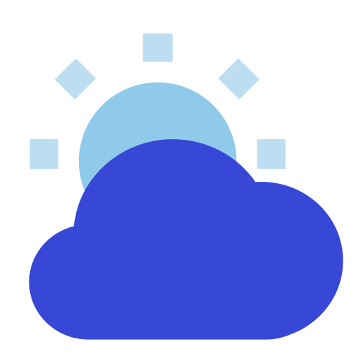 Cloudy Generic color fill icon