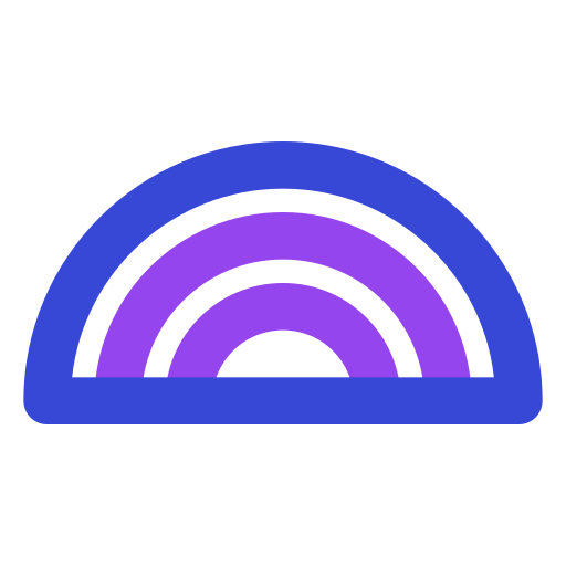 무지개 Generic color outline icon