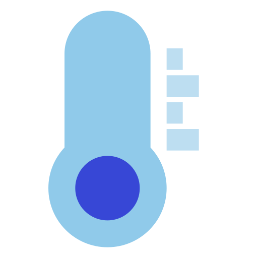 termómetro Generic color fill icono