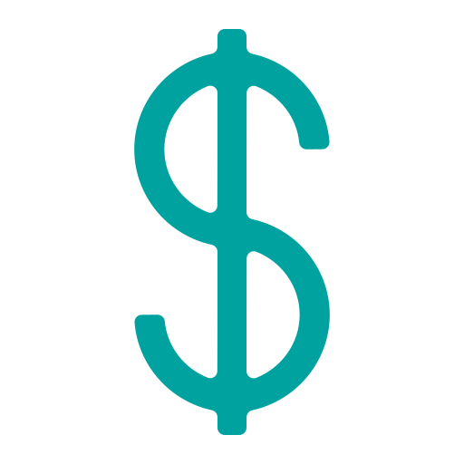 Знак доллара Generic color fill иконка