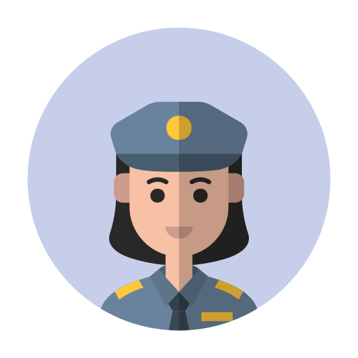avatar policier Generic color fill Icône