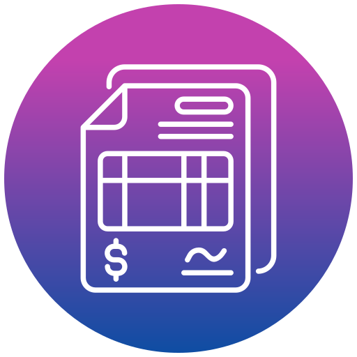 Invoice Generic gradient fill icon