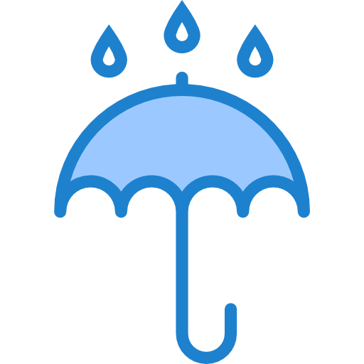paraplu srip Blue icoon