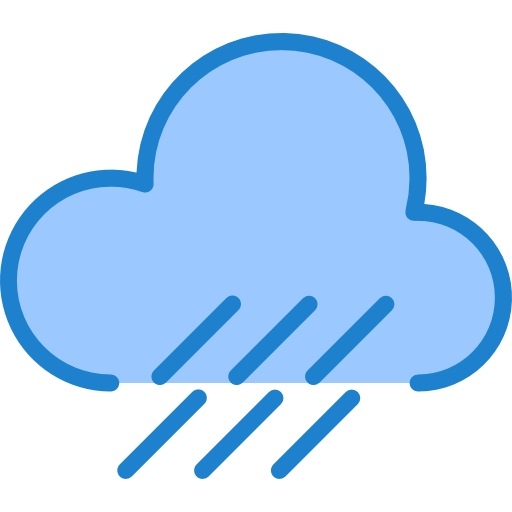 lluvioso srip Blue icono