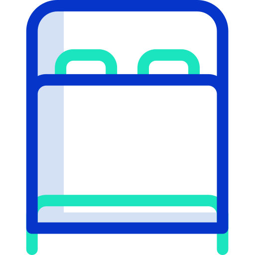 Double bed Icongeek26 Outline Colour icon