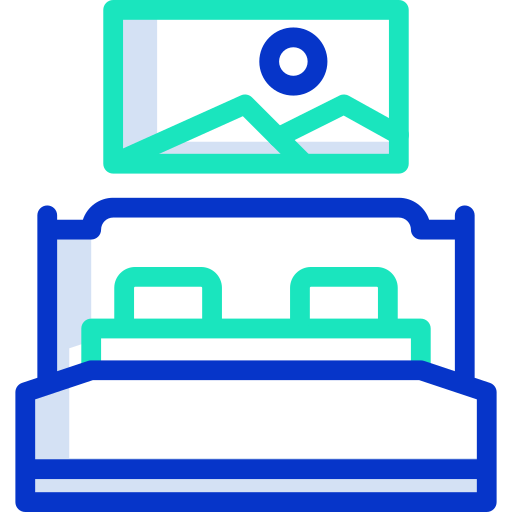 schlafzimmer Icongeek26 Outline Colour icon