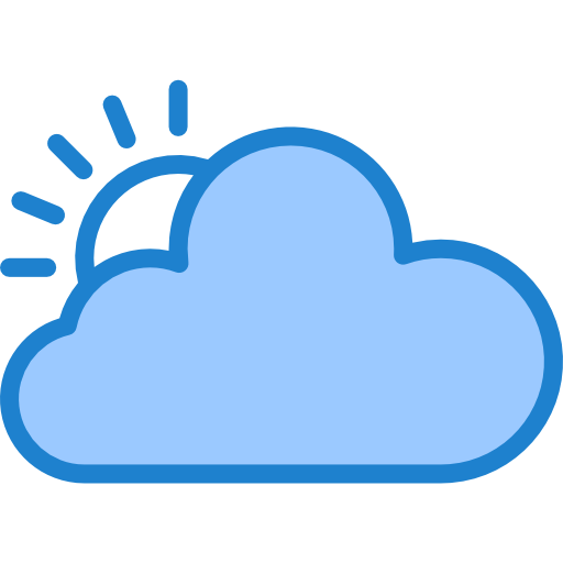 nuvoloso srip Blue icona