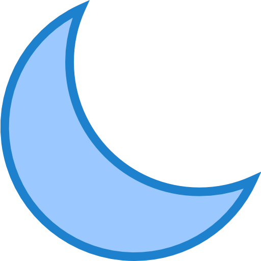 maan srip Blue icoon