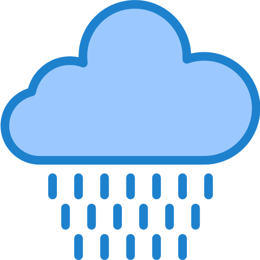 lloviendo srip Blue icono