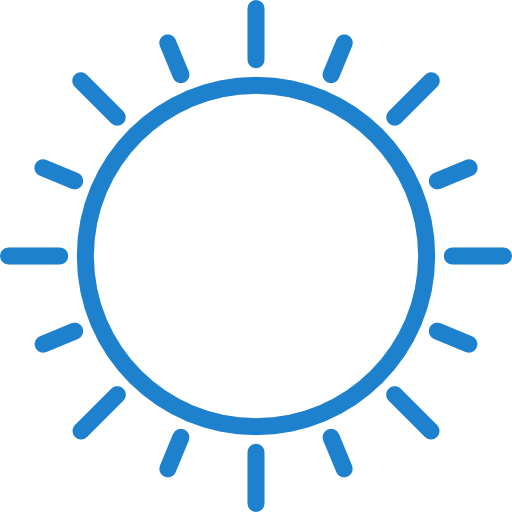 słoneczny srip Blue ikona