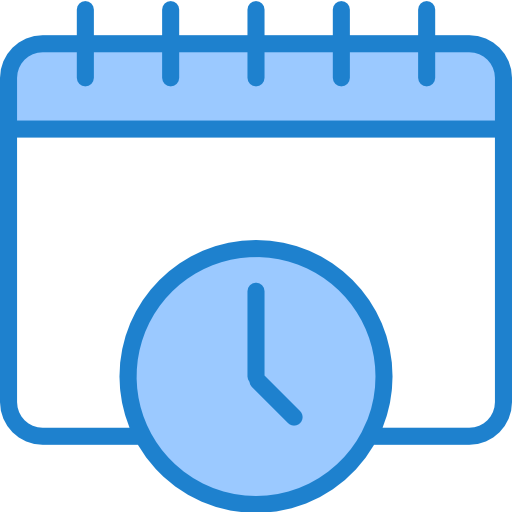 kalender srip Blue icoon