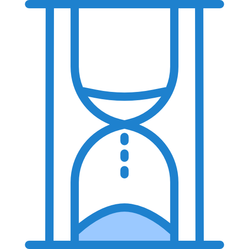 모래 시계 srip Blue icon