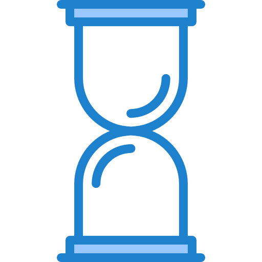 reloj de arena srip Blue icono