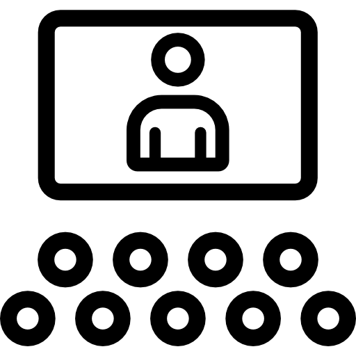 화상 회의 Yuttapong Lineal icon