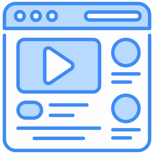 Video content Generic color lineal-color icon