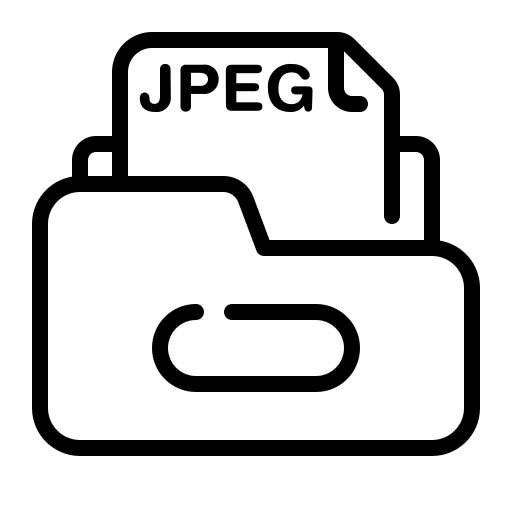 jpeg Generic black outline icon