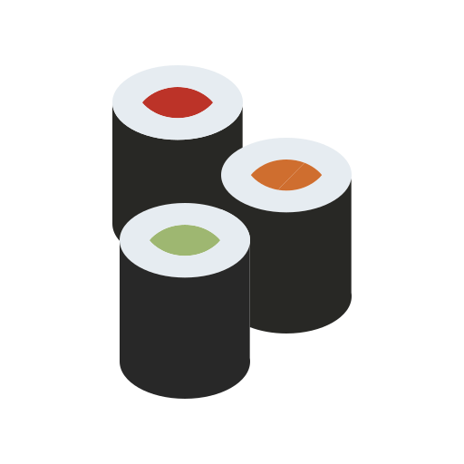 rolka sushi Generic color fill ikona