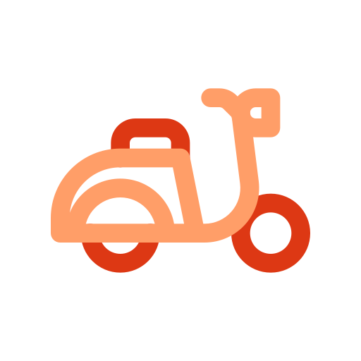 Scooter bike Generic color outline icon