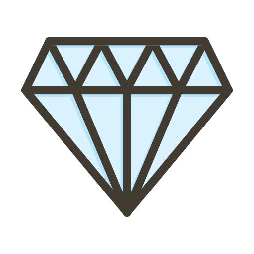 diamant Generic color lineal-color icon