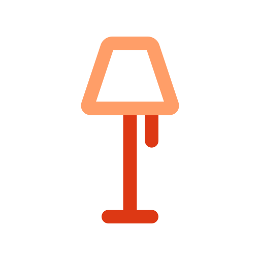 vloerlamp Generic color outline icoon
