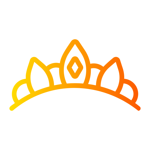 tiara Generic gradient outline icoon