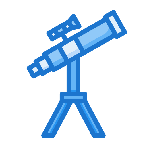 télescope Generic color lineal-color Icône