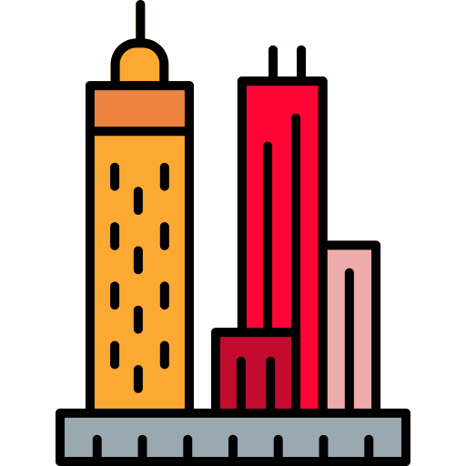 grattacieli Generic color lineal-color icona