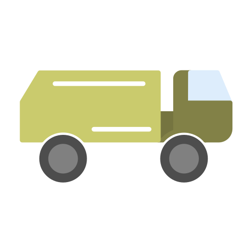 wojskowa ciężarówka Generic color fill ikona