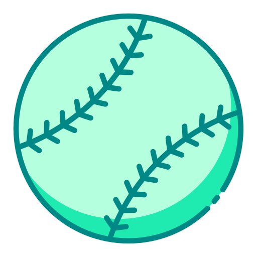 Бейсбольный мяч Generic color lineal-color иконка