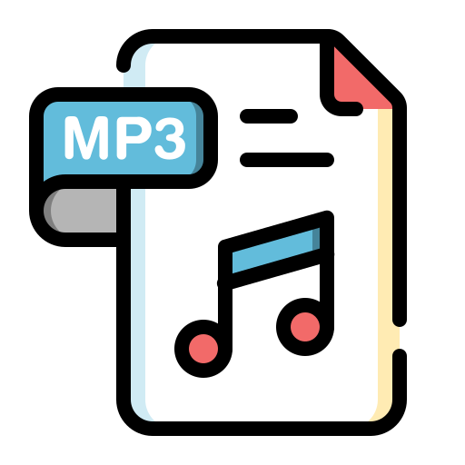 mp3 Generic color lineal-color icon