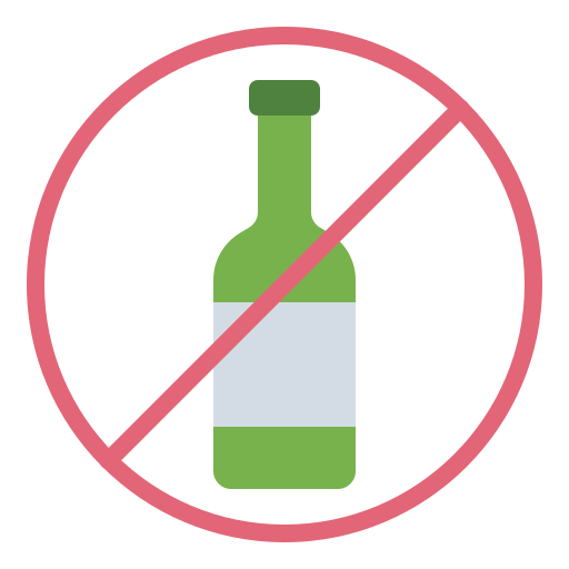 No alcohol Generic color fill icon