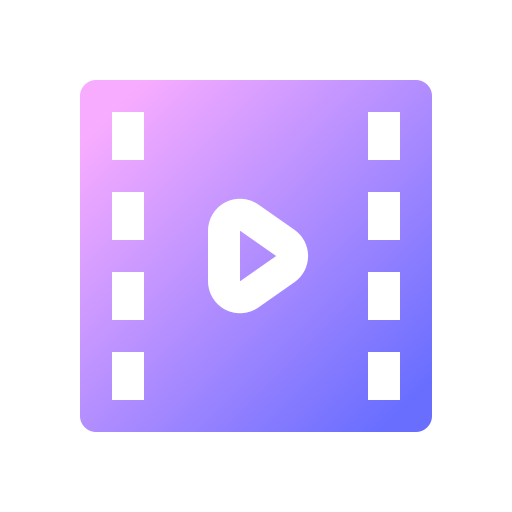 video Generic gradient fill icono