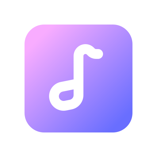 음악 Generic gradient fill icon