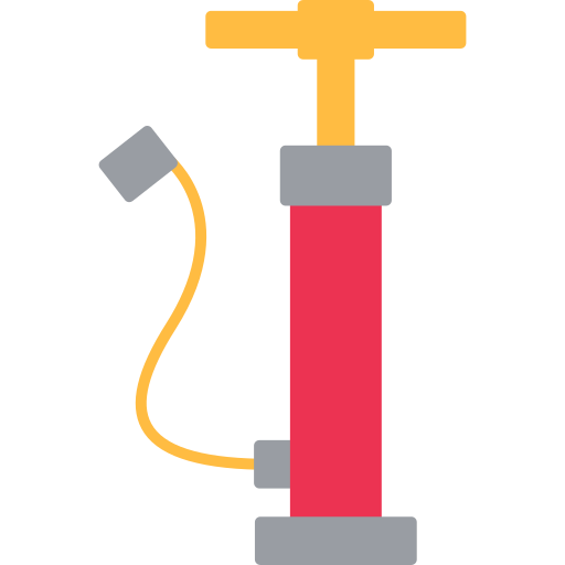 Hand air pump Generic color fill icon