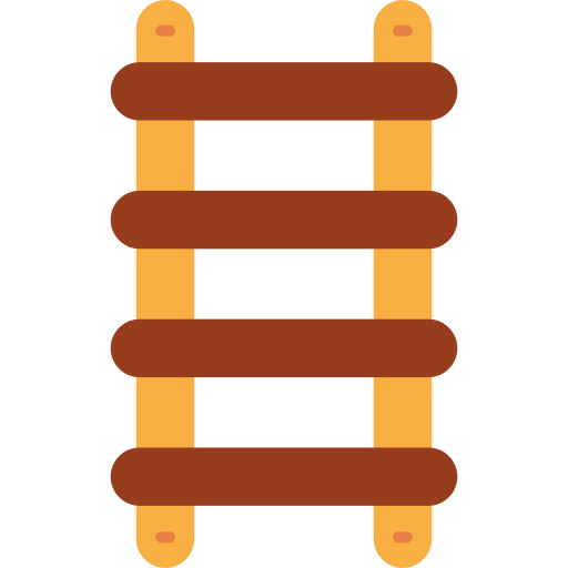 escalera de tijera Generic color fill icono